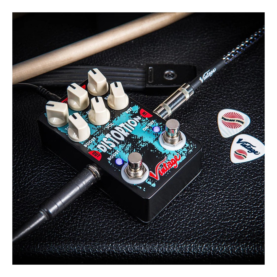 Vintage VFX13 Distortion Effects Guitar Pedal 4