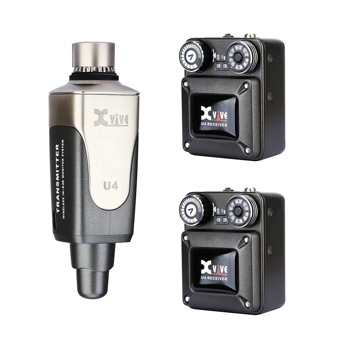 Xvive XU4R2 Wireless In-Ear Monitor System with 2 Receivers 1