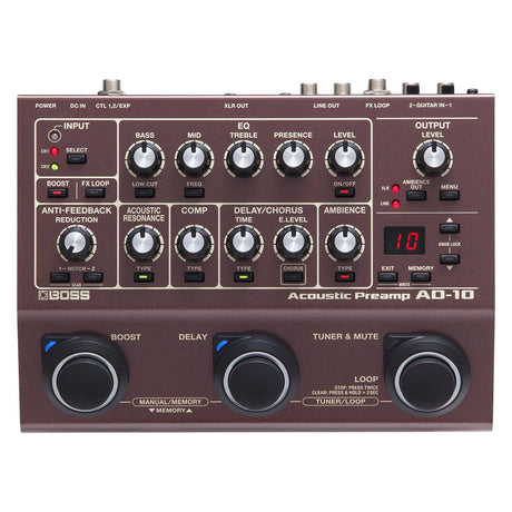 BOSS AD-10 Acoustic Preamp Pedal 1