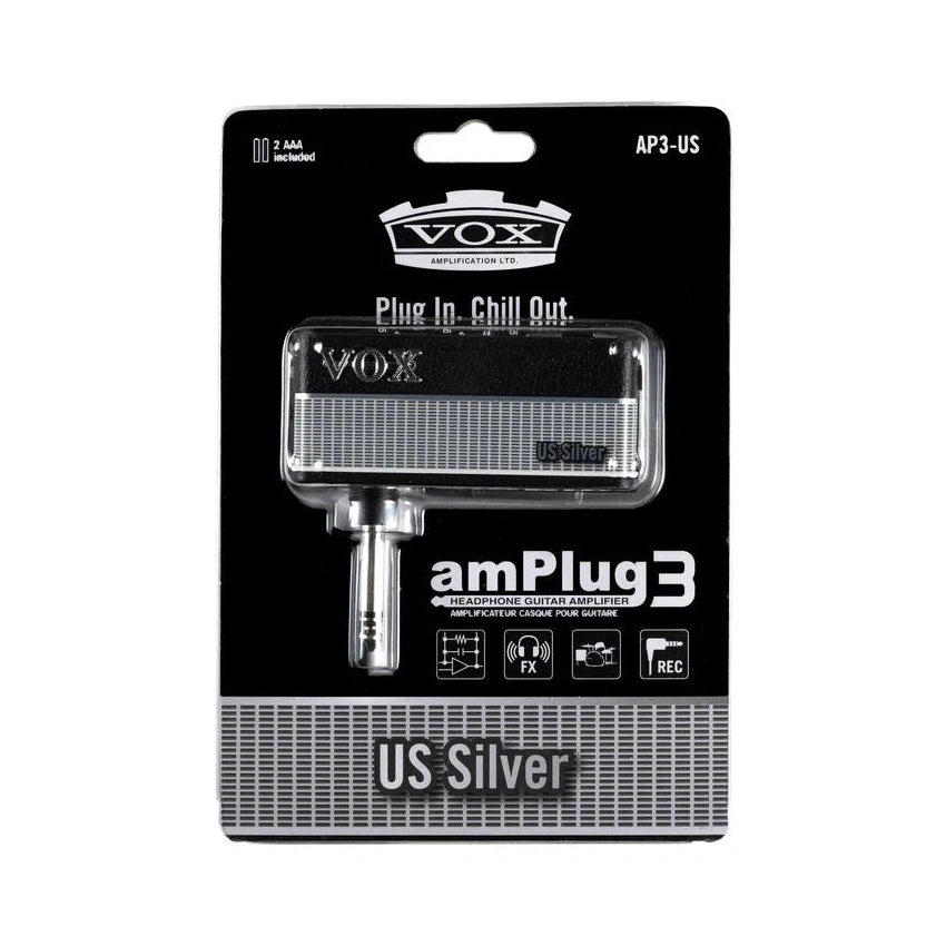 VOX amPlug 3 US Silver Guitar Headphone Amplifier AP3-US 4