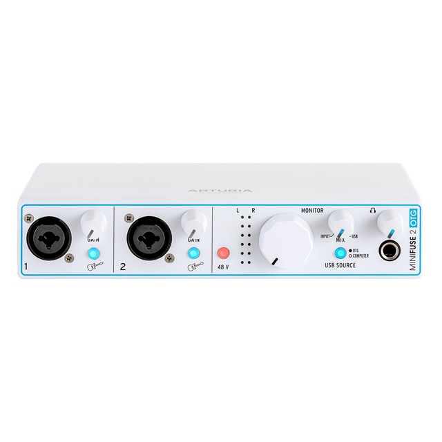 Arturia MiniFuse 2 OTG - Dual USB 2-in / 2-out Audio Interface White 1