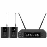 Q-Audio QWM 1960 V3 BP UHF True Diversity Dual Wireless Beltpack System