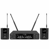 Q-Audio QWM 1960 V3 BP UHF True Diversity Dual Wireless Beltpack System