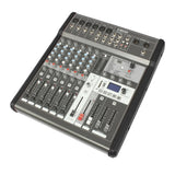 Q-Audio Q-MIX 8FX 8-Channel Mixer With 24 Digital Effects, USB Interface, Bluetooth And AUX Send — Mains-Powered 1