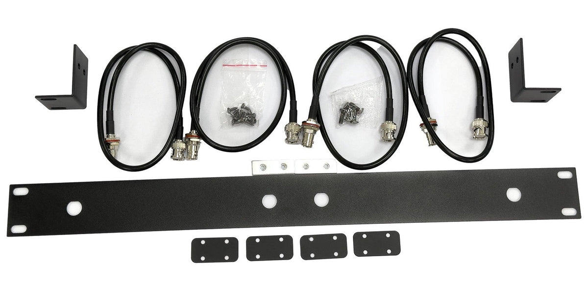 Q-Audio 1U 19" Rack Mount Kit For 2 x QWM 1960 V3 Receivers