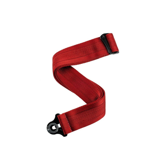 D'Addario Auto-Lock Nylon Guitar Strap - Blood Red 50BAL11 1