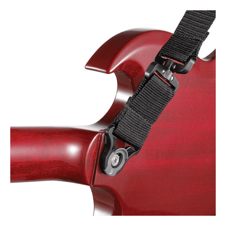 D'Addario Auto Lock Swivel Guitar Strap - Black PWSALSV00 4