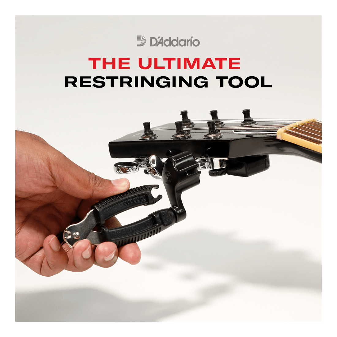 D'Addario Pro Winder - All-In-One Guitar Restringing Toolkit Black 1