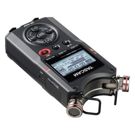 Tascam DR-40XP Portable 4-Track Digital Audio Recorder With 32-Bit Float Recording & USB-C Interface 4