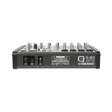 Q-Audio Q-MIX 6FX - 6-Channel Mixer With 24 Digital Effects, USB-C Interface And Bluetooth 4