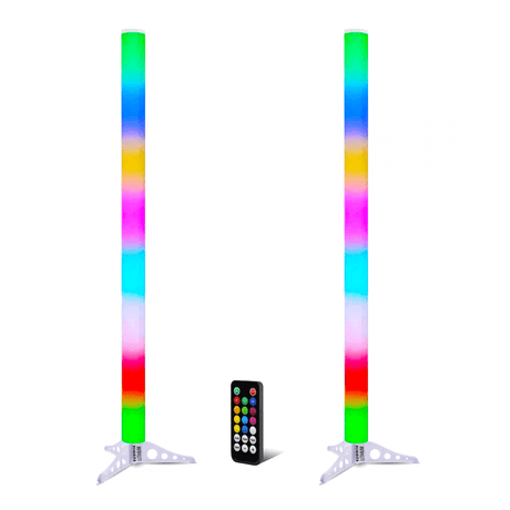 Equinox Pulse Tube Lithium Colour Changing RGB LED Tube Battery Powered - Twin Pack 1