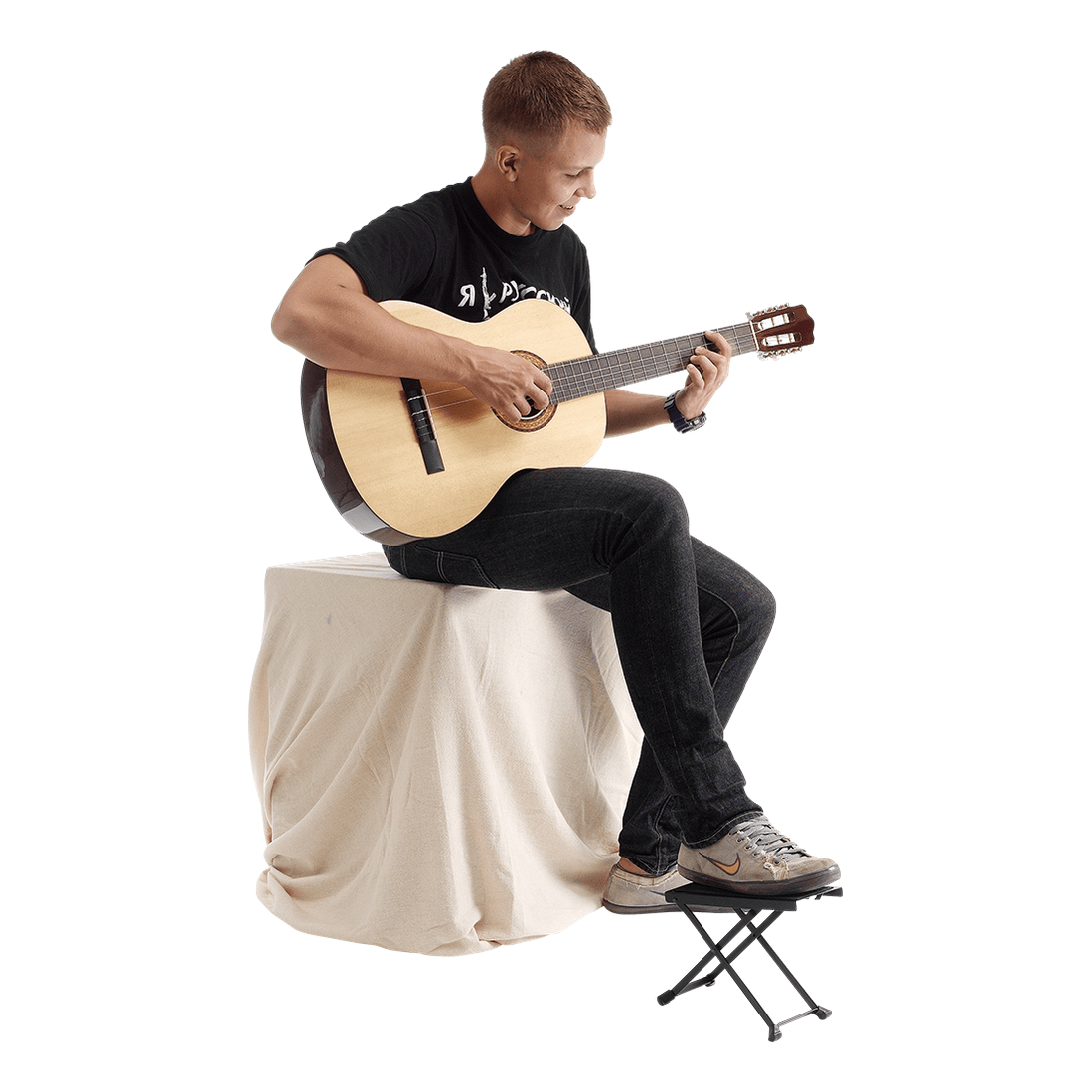 Hercules FS100B Adjustable Guitar Footstool 2