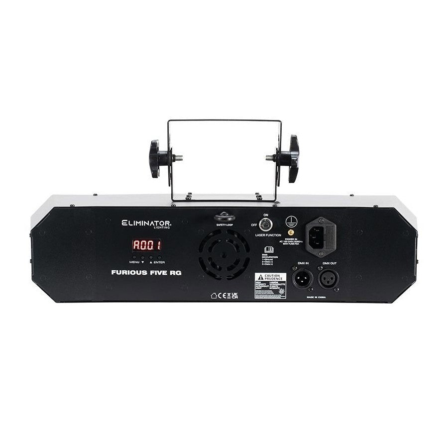 Eliminator Furious Five RG - 5-In-1 Derby, Laser, UV, Wash and Strobe Effect 3