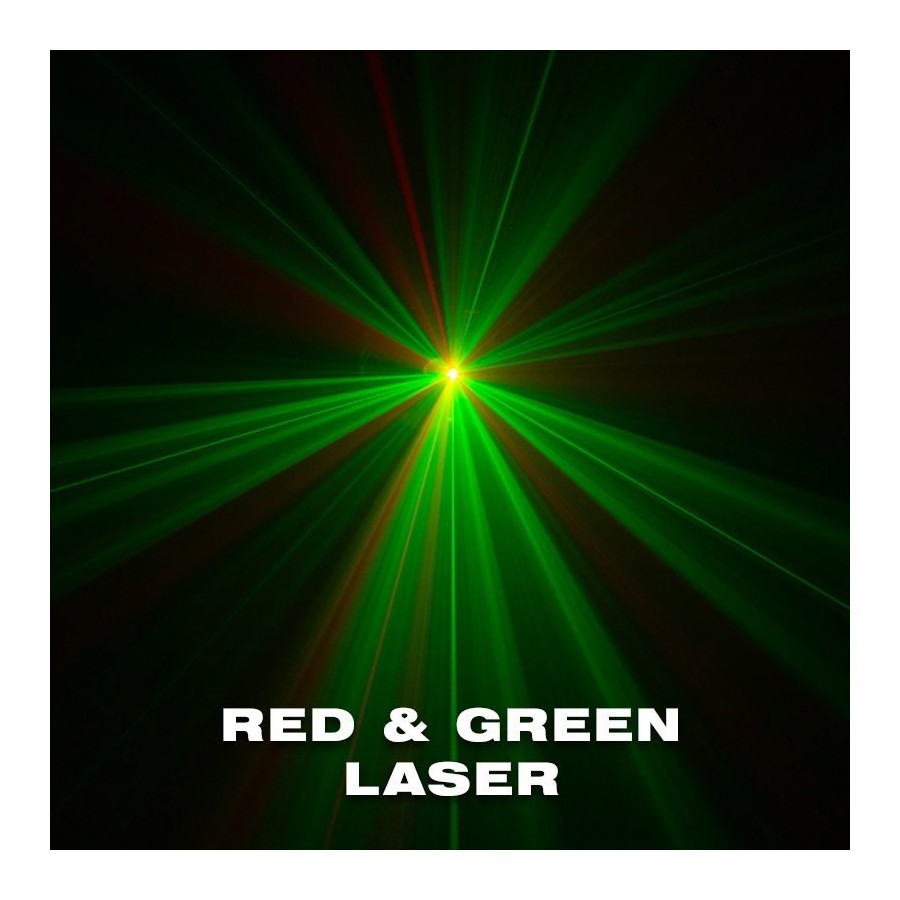 Eliminator Furious Three RG UV - 3-In-1 Moonflower, UV Wash and Laser Effect 4