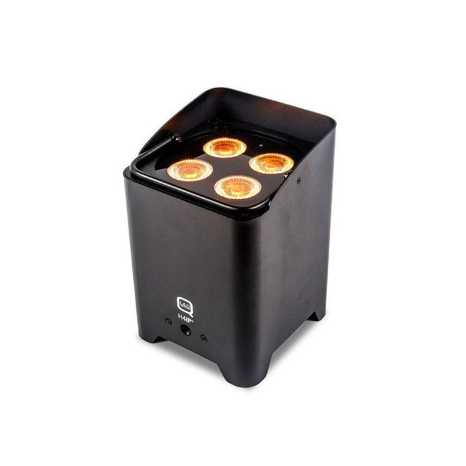Q-LED Lighting Flux H4IP+ RGBWAUV Uplighter — Pack Of 4 With Ultimax Padded Carry Bag 4