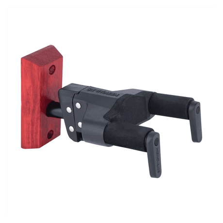 HERCULES GSP38WBR Plus - Auto-Swivel Yoke Instrument Wall Hanger with Red Woodblock Mount 1