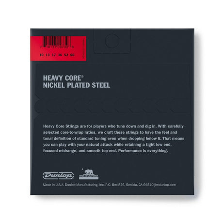 Jim Dunlop 6-String Electric Heavy Core Guitar Strings .010 - 0.60 2