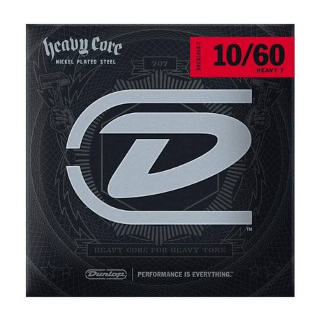 Jim Dunlop 7-String Electric Heavy Core Guitar Strings .010 - 0.60 1