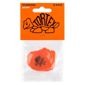 Jim Dunlop Tortex Standard Guitar Picks - 12 Pack Orange - .60mm 1