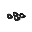 D'Addario Flex Lock Strap Blocks for Guitar - 4 Pack Black 1