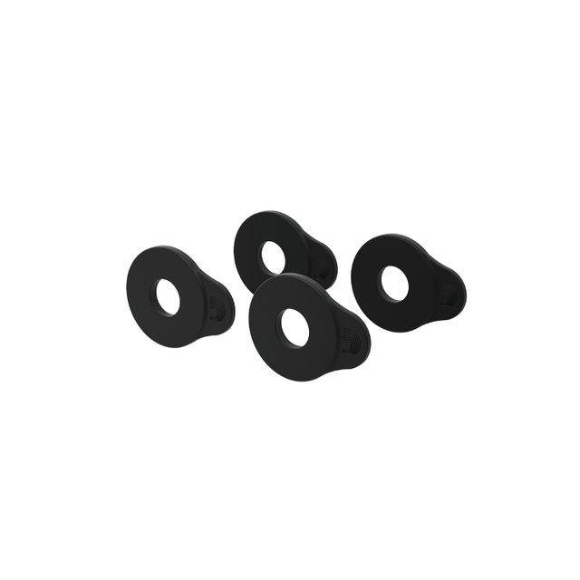 D'Addario Flex Lock Strap Blocks for Guitar - 4 Pack Black 1