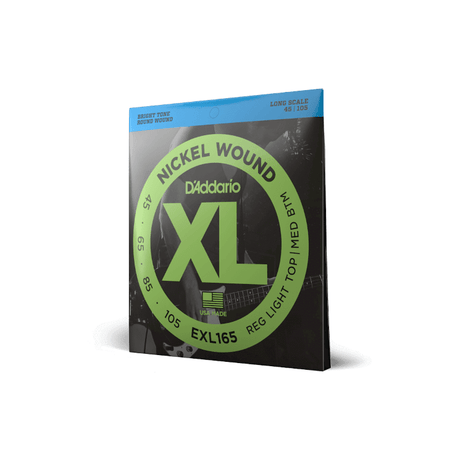 D'Addario EXL165 XL Nickel Wound Bass Guitar Strings — Custom Light, 45-105, Long Scale 2