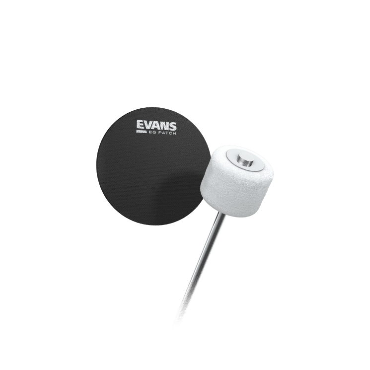 Evans EQPB1 EQ Bass Drum Patch, Single Pedal, Black Nylon 2-Pack 1
