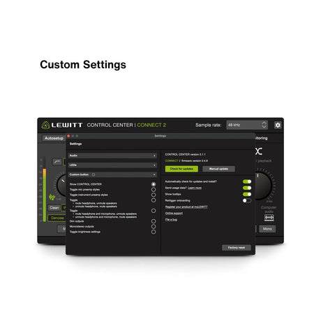 Lewitt CONNECT 2 USB-C Audio Interface with Smart Auto-Setup Functionality 8