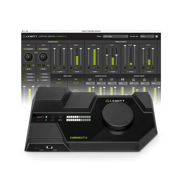 Lewitt CONNECT 6 Dual USB-C Audio Interface with Full Smartphone Integration 1