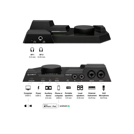 Lewitt CONNECT 6 Dual USB-C Audio Interface with Full Smartphone Integration 4