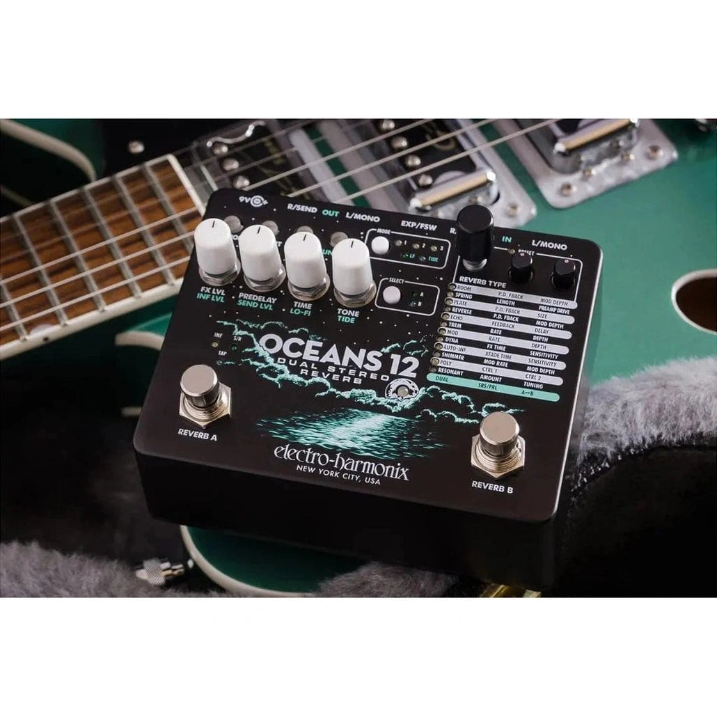 Electro-Harmonix Oceans 12 - Dual Stereo Reverb Pedal 5