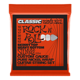 Ernie Ball Skinny Top Heavy Bottom Classic Rock N Roll Pure Nickel Electric Guitar Strings (.010-.052)