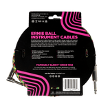 Ernie Ball P06481 - Good Vibrations Angled Braided Instrument Cable — 10ft / 3m