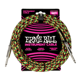 Ernie Ball P06482 - Good Vibrations Braided Instrument Cable — 18ft / 5.49m