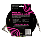 Ernie Ball P06483 - Good Vibrations Angled Braided Instrument Cable — 18ft / 5.49m