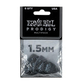 Ernie Ball Prodigy Guitar Picks – Large Shield 1.5mm Black (6 Pack)