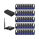 Q Audio 50 Way Silent Disco Bundle With Bluetooth Transmitter & Charger 1