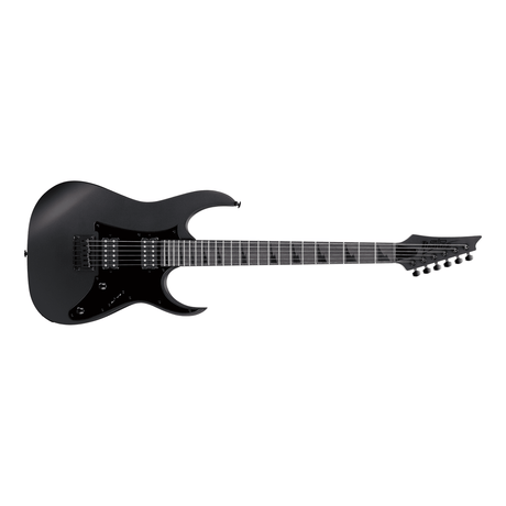Ibanez GIO GRGR131EX-BKF Electric Guitar — Reverse Headstock, Black Flat 1