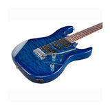 Ibanez GIO GRX70QA Electric Guitar — Transparent Blue Burst