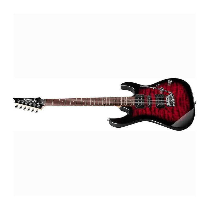 Ibanez GIO GRX70QA Electric Guitar — Transparent Red Burst