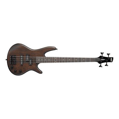 Ibanez GIO miKro GSRM20B Short-Scale Electric Bass Guitar — Walnut Finish 2