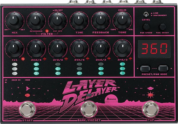 Ibanez LD303 Layer Delayer – Multi-Head Stereo Delay Pedal 1