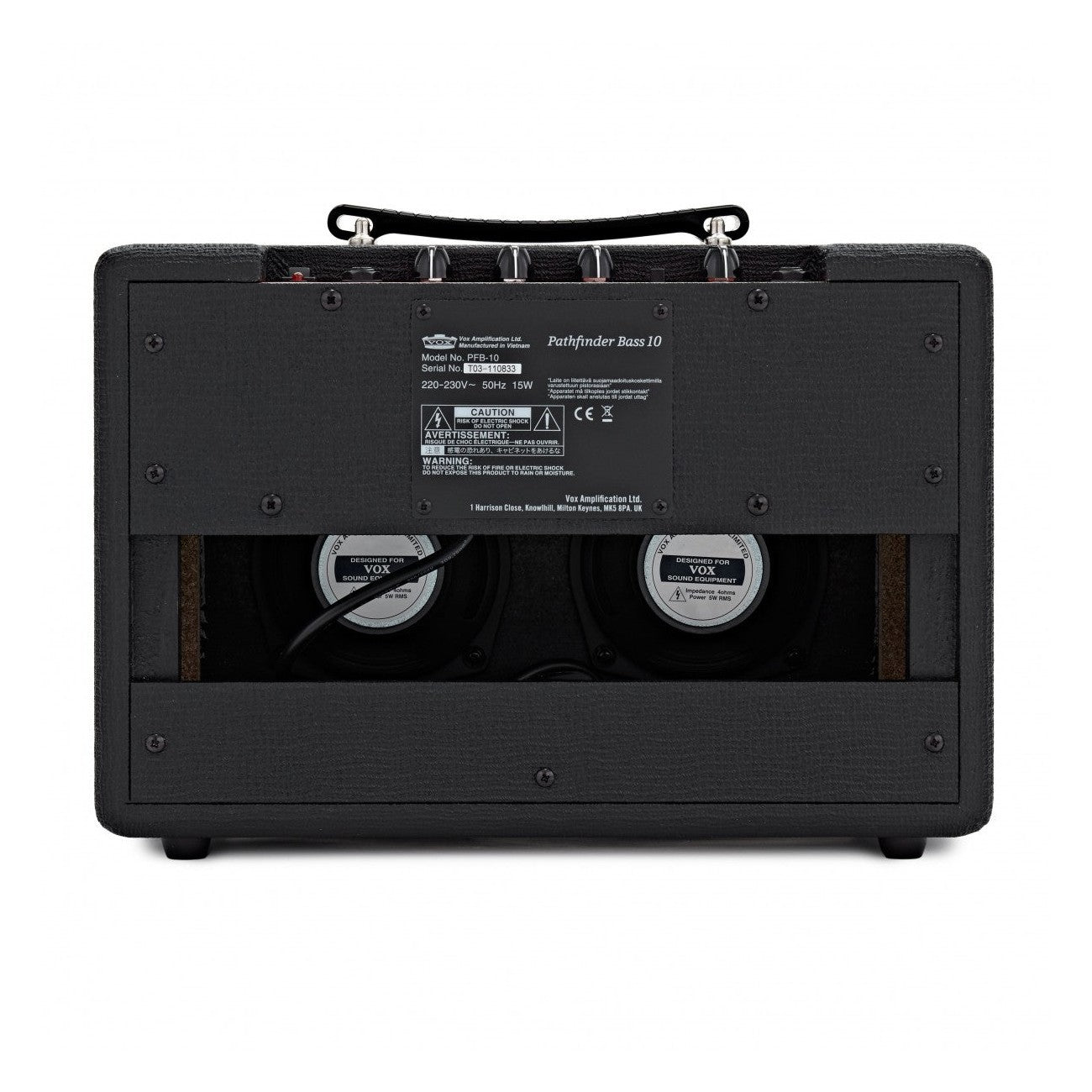 Vox Pathfinder 10B 10W Bass Guitar Combo Amplifier — 2x5" Bulldog Speakers, Drive, Bright Switch 4