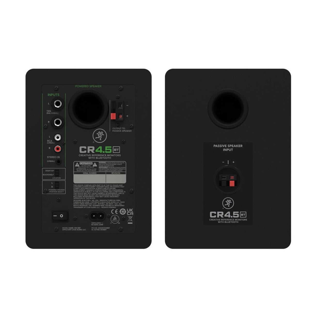 Mackie CR4.5BT 4.5" Active Studio Monitors with Bluetooth PAIR 4