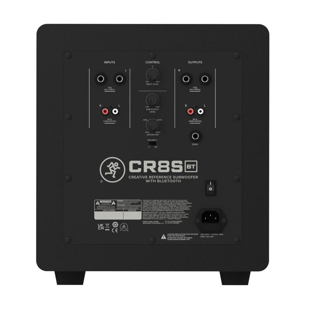 Mackie CR8SBT 8" Active Studio Subwoofer with Bluetooth 5