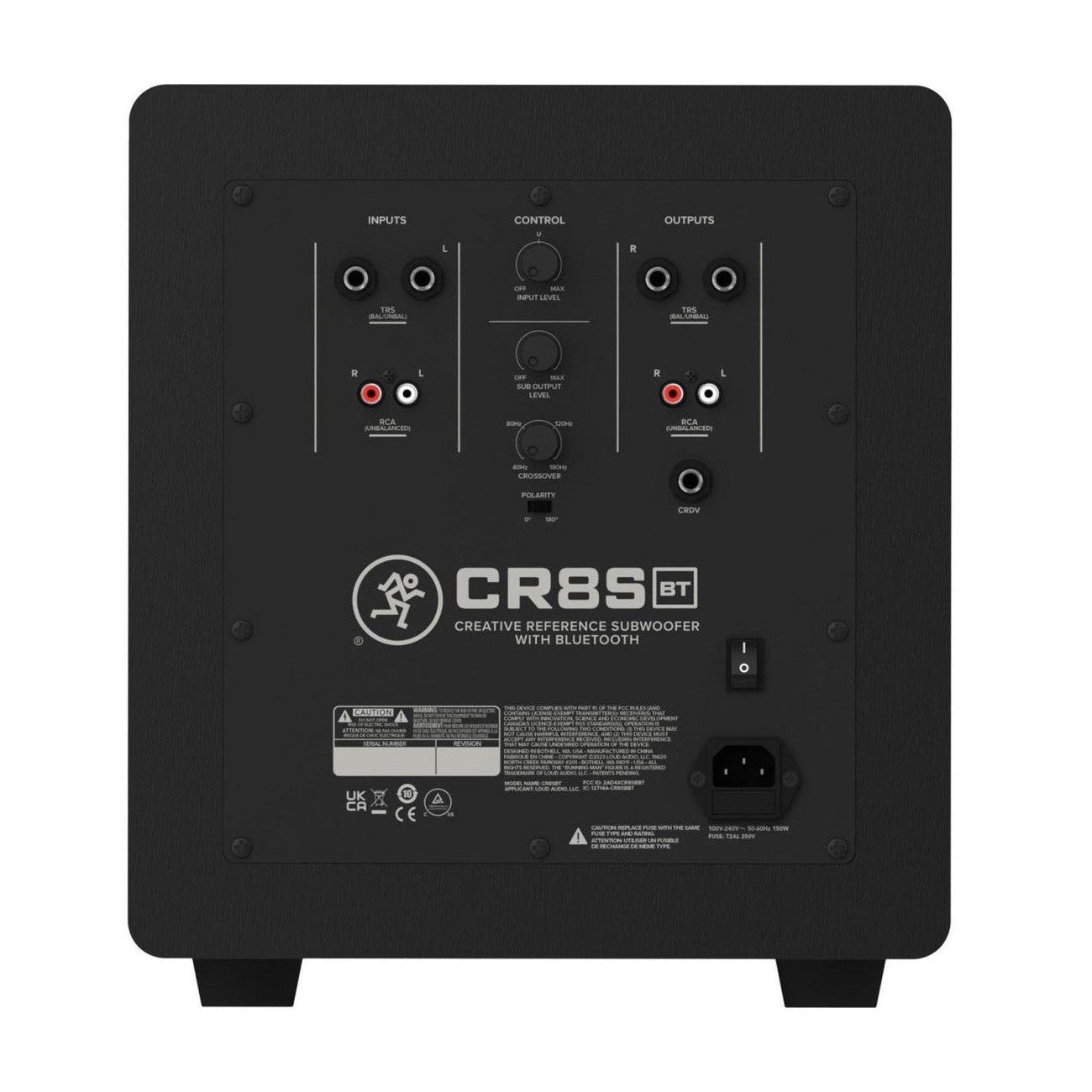 Mackie CR8SBT 8" Active Studio Subwoofer with Bluetooth 5