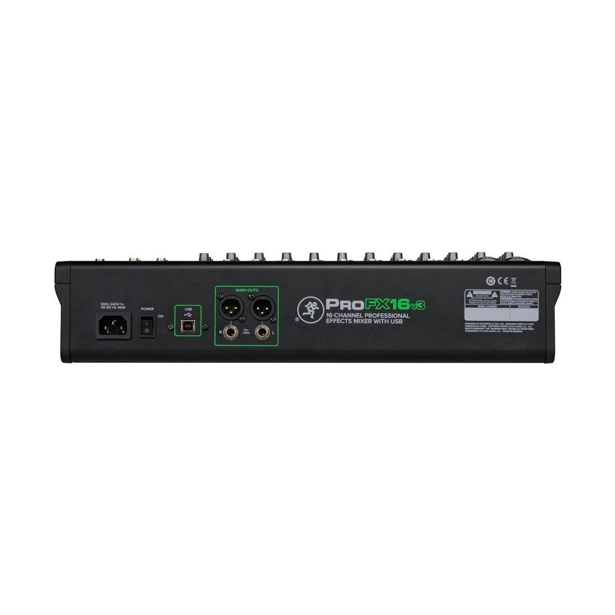Mackie ProFX16v3 16-Channel Analogue Mixer With USB Interface & Effects 6