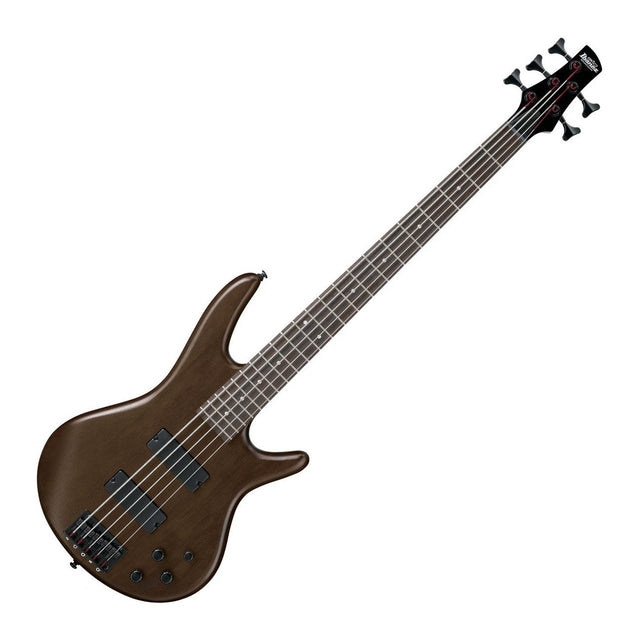 Ibanez GIO GSR205B 5-String Electric Bass Guitar — Walnut Flat 1
