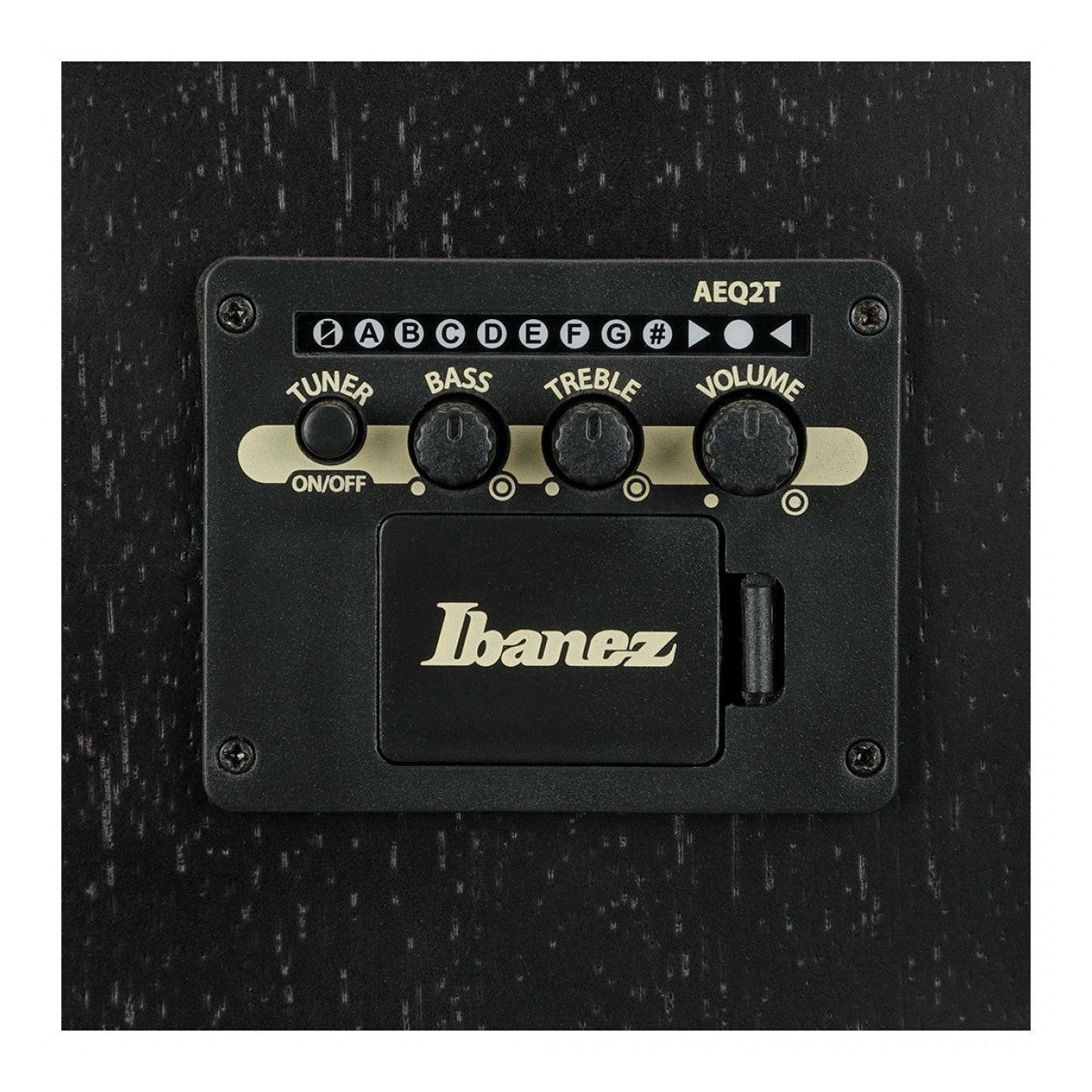 Ibanez V44CE Dreadnought Acoustic-Electric Guitar — Weathered Black, Open Pore