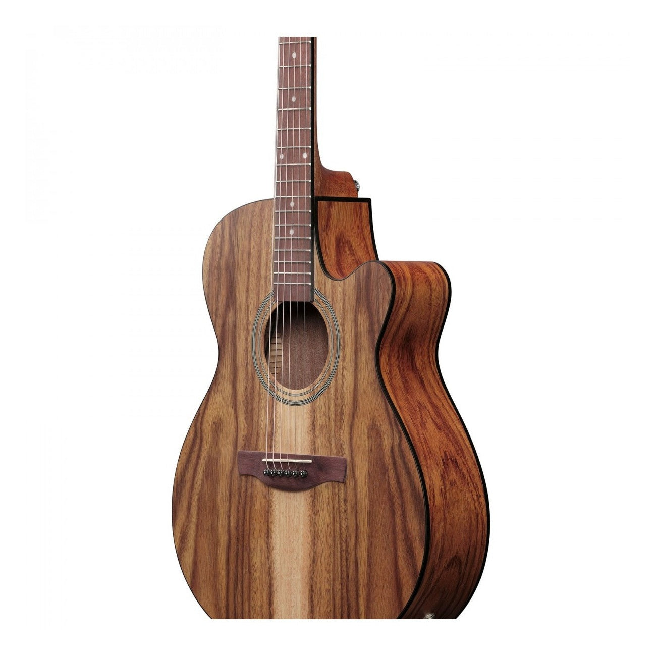 Ibanez VC40WSCE Grand Concert Acoustic-Electric Guitar — White Siris, Open Pore Brown